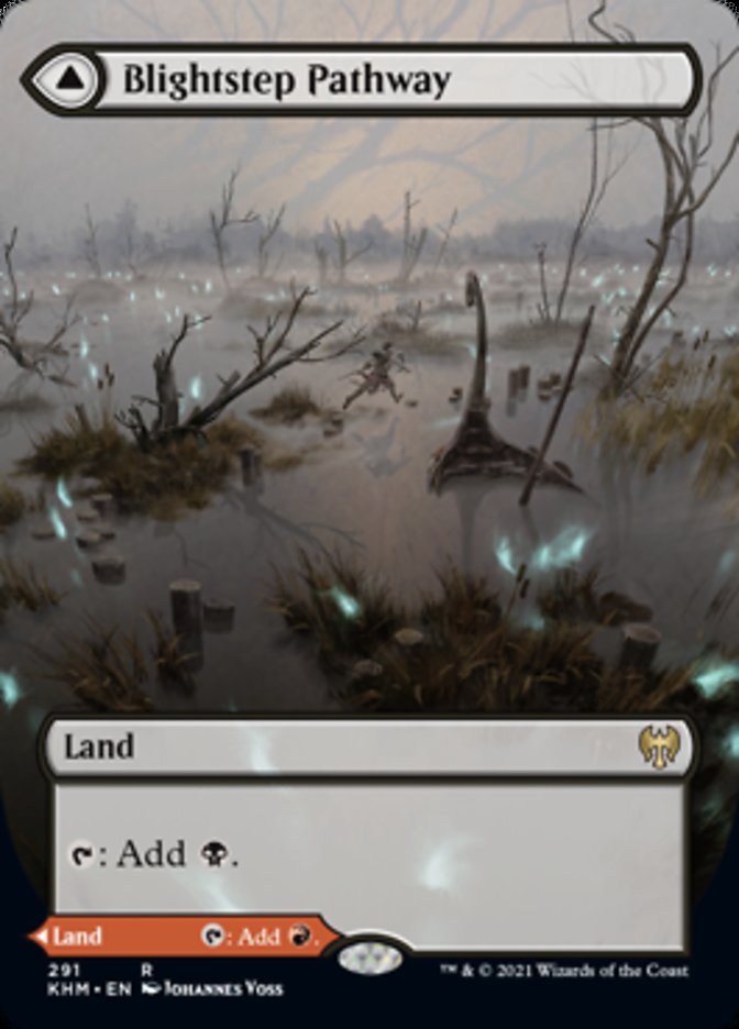 Blightstep Pathway // Searstep Pathway (Borderless Alternate Art) [Kaldheim] | Odin's Place