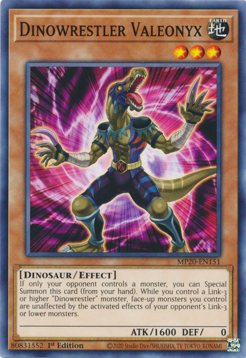 Dinowrestler Valeonyx [MP20-EN151] Common | Odin's Place