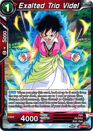 Exalted Trio Videl (BT7-014) [Assault of the Saiyans] | Odin's Place