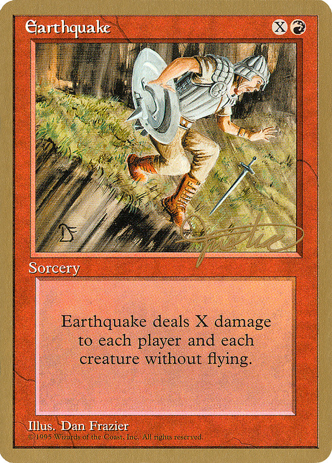 Earthquake (Mark Justice) [Pro Tour Collector Set] | Odin's Place