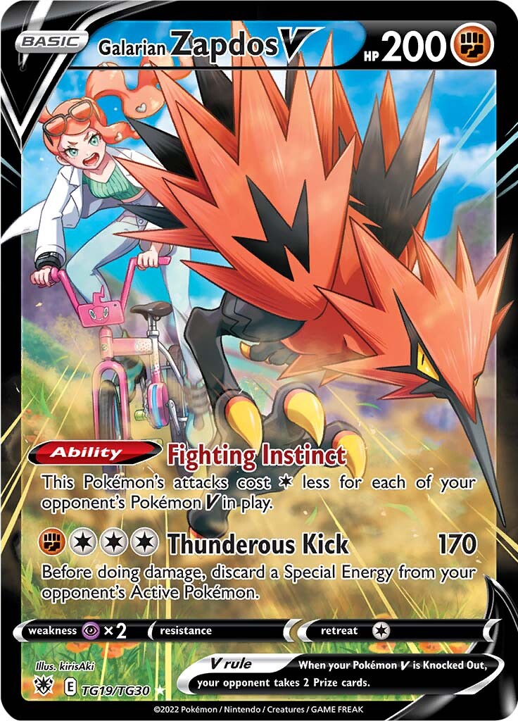 Galarian Zapdos V (TG19/TG30) [Sword & Shield: Astral Radiance] | Odin's Place