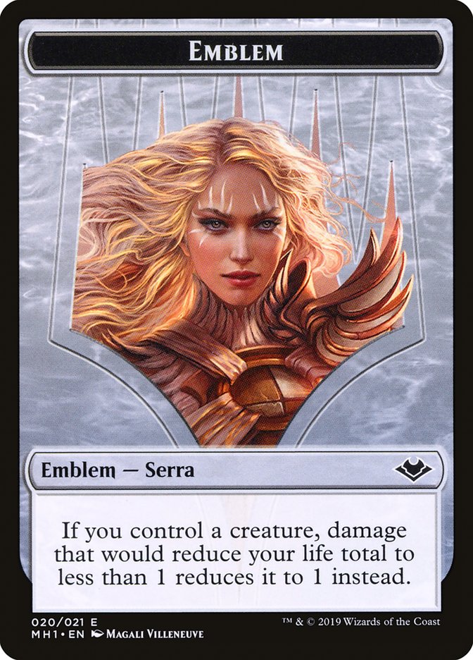 Serra the Benevolent Emblem [Modern Horizons Tokens] | Odin's Place