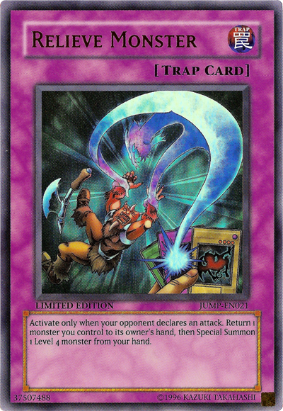 Relieve Monster [JUMP-EN021] Ultra Rare | Odin's Place