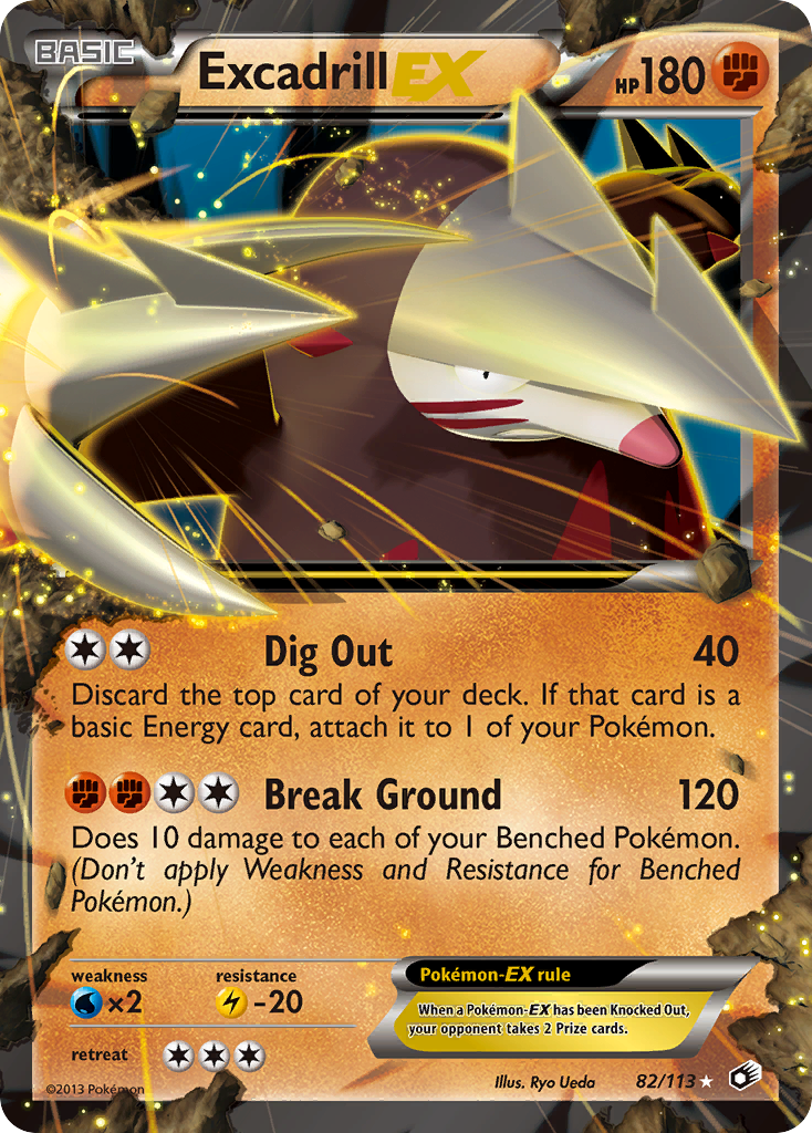 Excadrill EX (82/113) [Black & White: Legendary Treasures] | Odin's Place