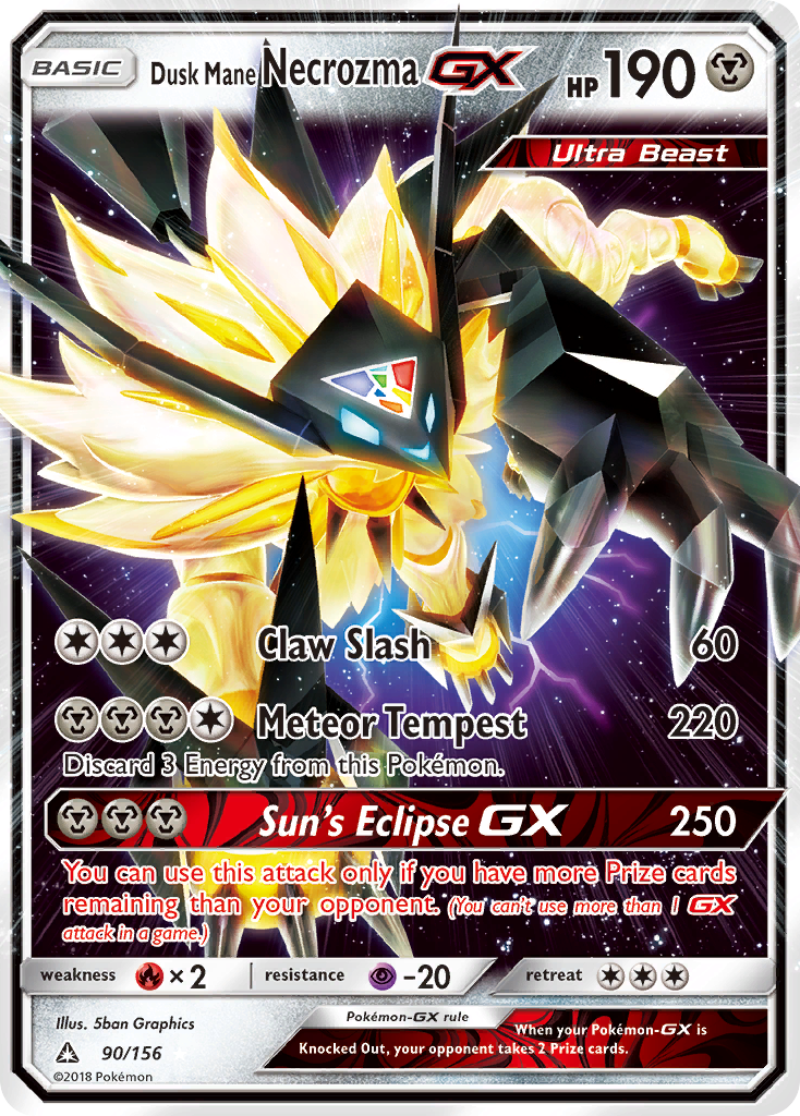 Dusk Mane Necrozma GX (90/156) [Sun & Moon: Ultra Prism] | Odin's Place