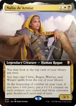 Nalia de'Arnise (Extended Art) [Commander Legends: Battle for Baldur's Gate] | Odin's Place