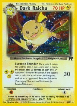 Dark Raichu (83/82) [Team Rocket Unlimited] | Odin's Place