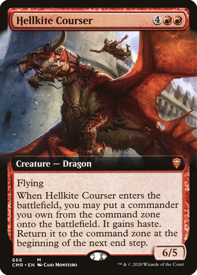 Hellkite Courser (Extended Art) [Commander Legends] | Odin's Place