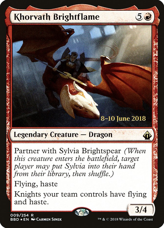 Khorvath Brightflame (9) [Battlebond Prerelease Promos] | Odin's Place