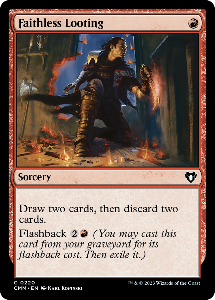 Faithless Looting [Commander Masters] | Odin's Place