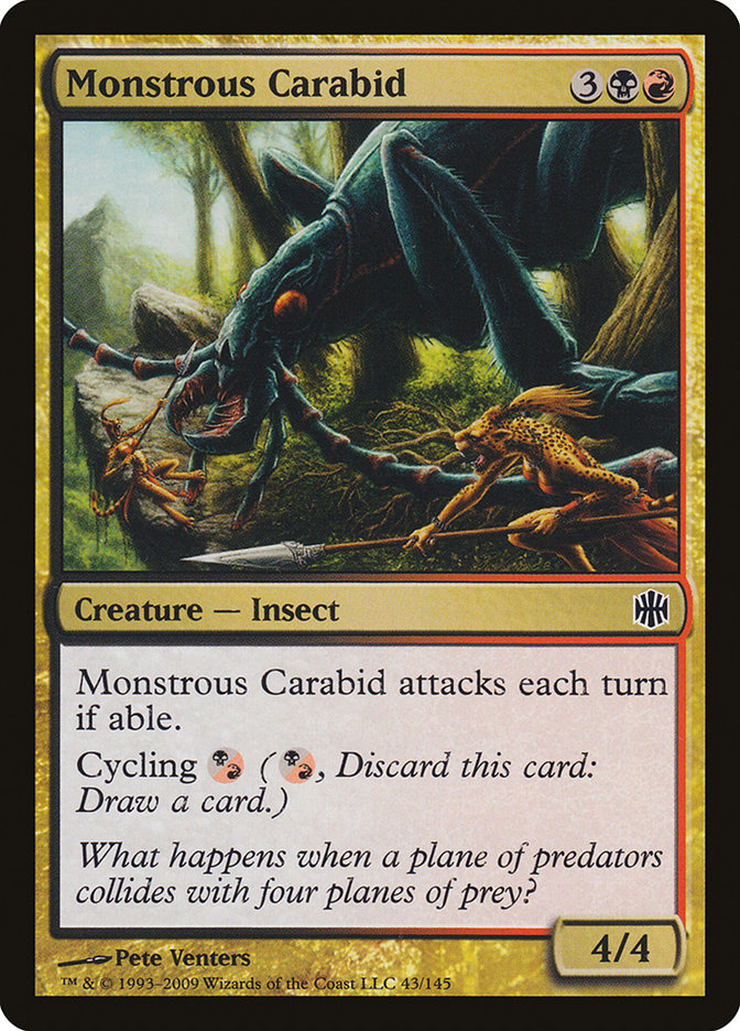 Monstrous Carabid (43) [Alara Reborn] | Odin's Place