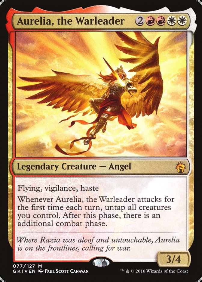 Aurelia, the Warleader (77) [Guilds of Ravnica Guild Kit] | Odin's Place