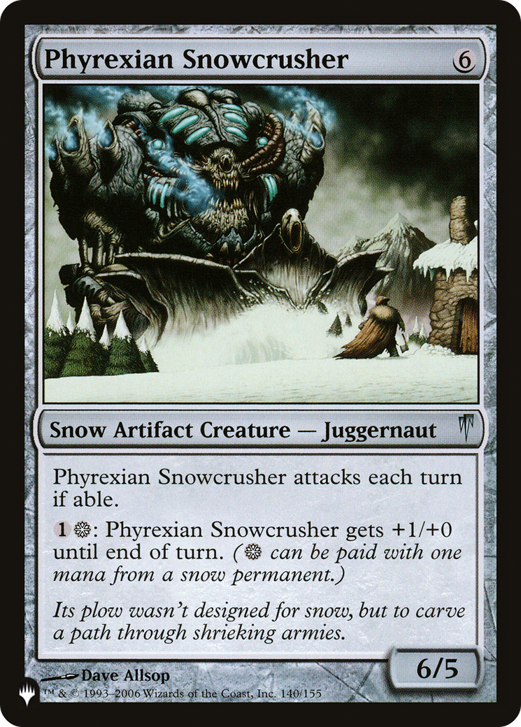 Phyrexian Snowcrusher [The List] | Odin's Place