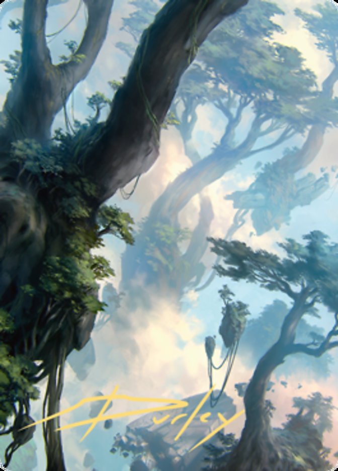 Forest 1 Art Card (Gold-Stamped Signature) [Zendikar Rising Art Series] | Odin's Place