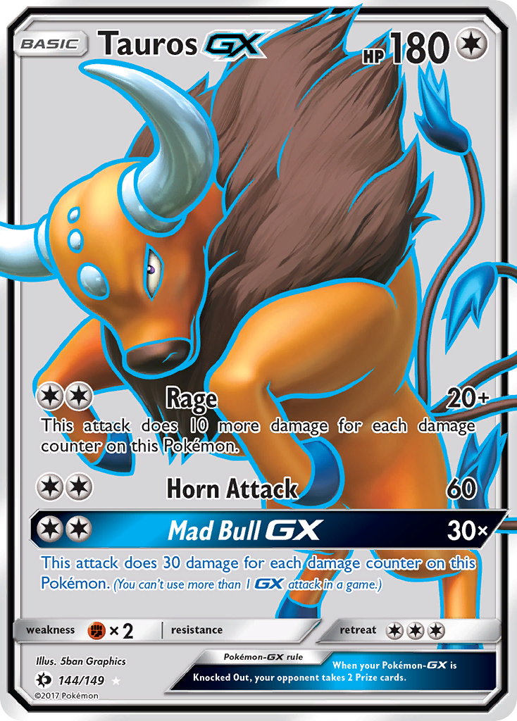 Tauros GX (144/149) [Sun & Moon: Base Set] | Odin's Place