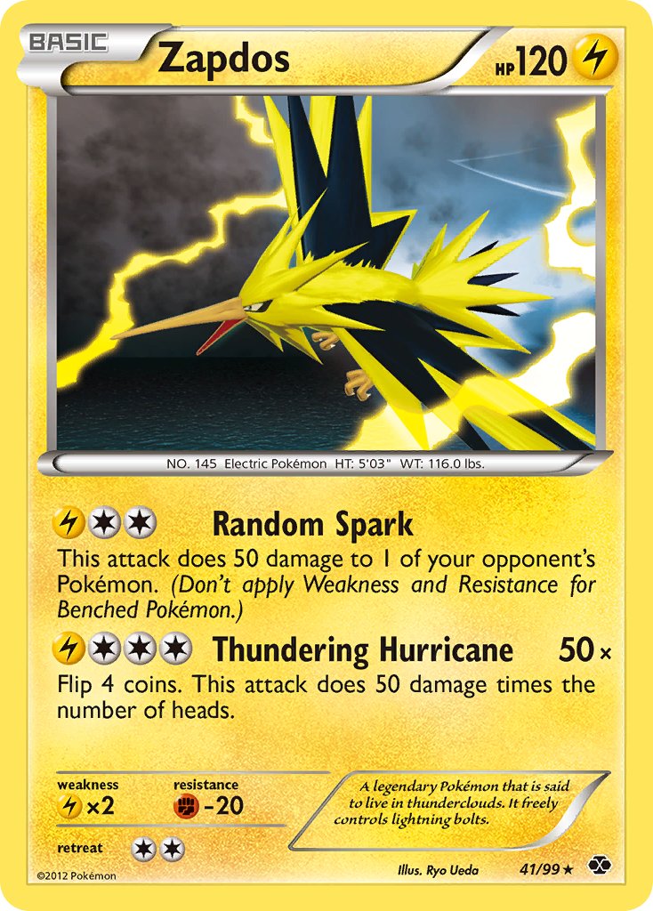 Zapdos (41/99) (Blister Exclusive) [Black & White: Next Destinies] | Odin's Place