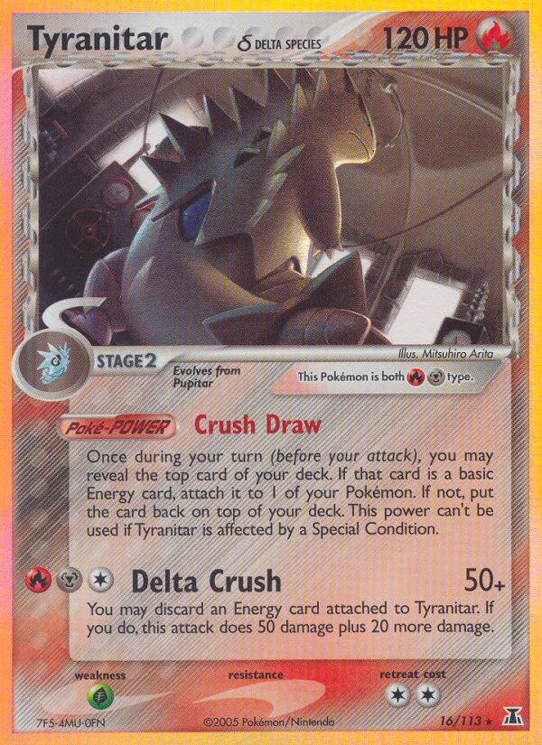 Tyranitar (16/113) (Delta Species) [EX: Delta Species] | Odin's Place