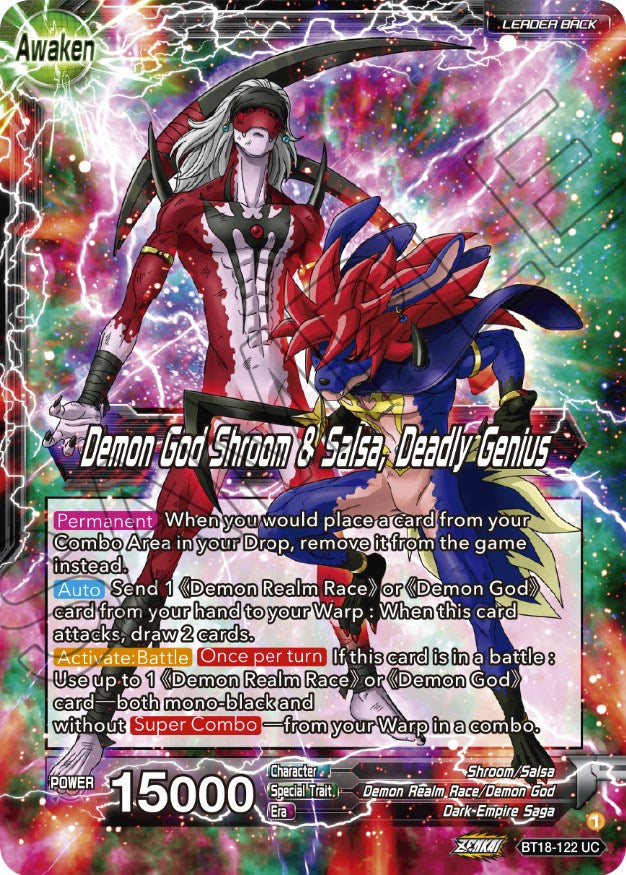 Shroom & Salsa // Demon God Shroom & Salsa, Deadly Genius (BT18-122) [Dawn of the Z-Legends] | Odin's Place