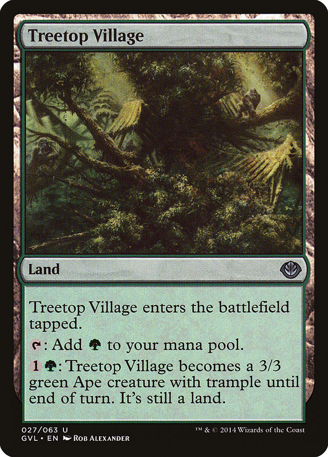 Treetop Village (27) (Garruk vs. Liliana) [Duel Decks Anthology] | Odin's Place