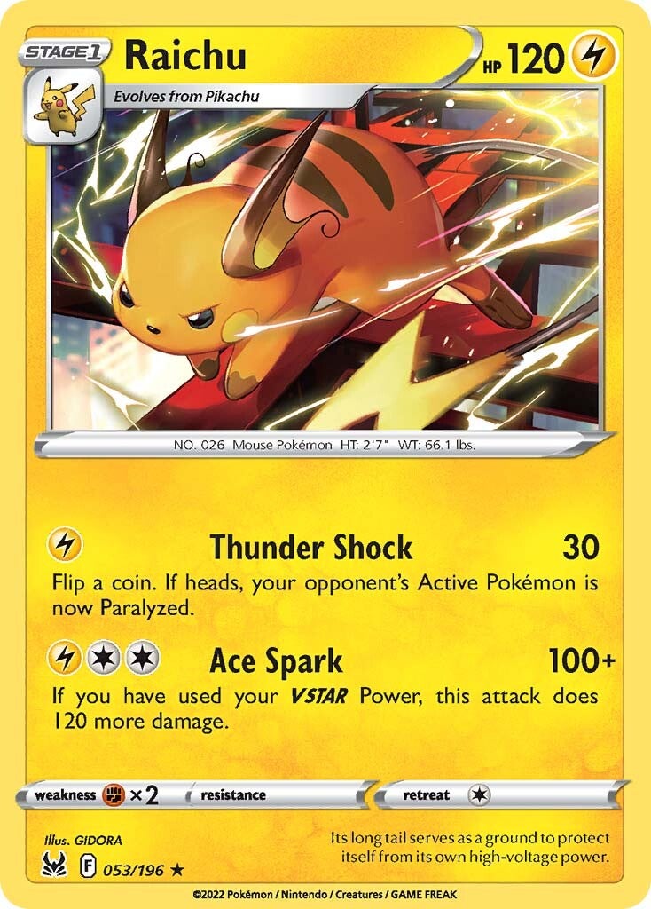 Raichu (053/196) [Sword & Shield: Lost Origin] | Odin's Place