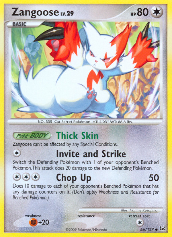 Zangoose (66/127) [Platinum: Base Set] | Odin's Place