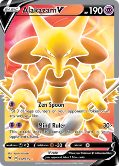 Alakazam V (172/185) [Sword & Shield: Vivid Voltage] | Odin's Place