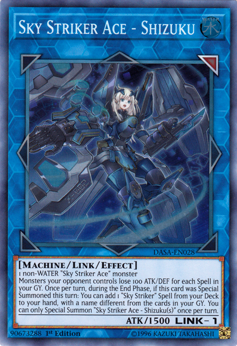 Sky Striker Ace - Shizuku [DASA-EN028] Super Rare | Odin's Place