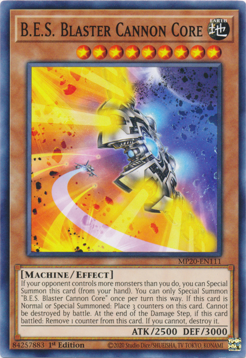 B.E.S. Blaster Cannon Core [MP20-EN111] Common | Odin's Place