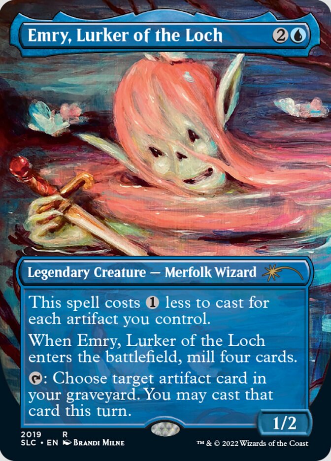 Emry, Lurker of the Loch (Borderless) [Secret Lair 30th Anniversary Countdown Kit] | Odin's Place