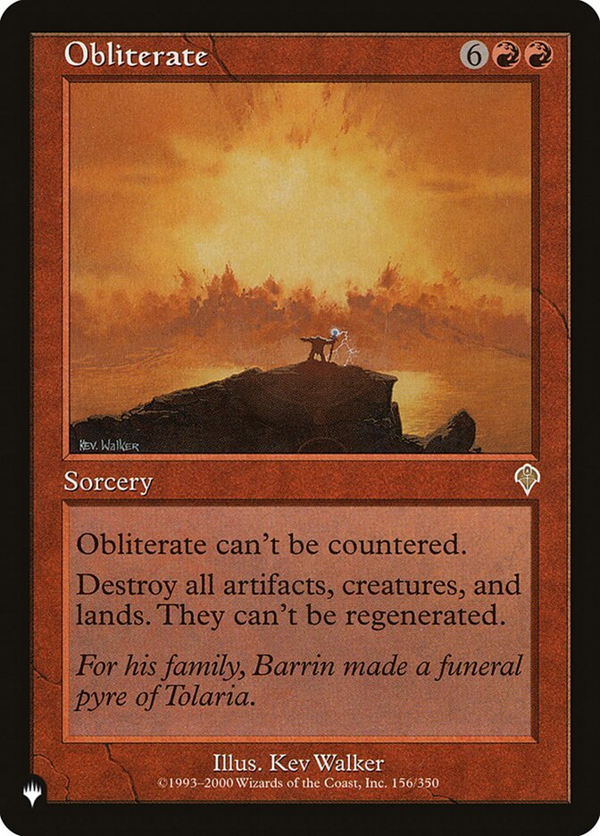 Obliterate [The List] | Odin's Place