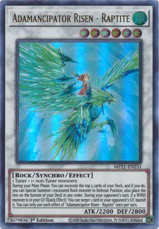 Adamancipator Risen - Raptite [MP21-EN231] Ultra Rare | Odin's Place