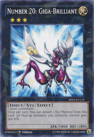 Number 20: Giga-Brilliant [BP03-EN119] Shatterfoil Rare | Odin's Place