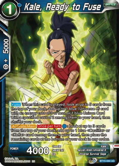 Kale, Ready to Fuse (BT15-044) [Saiyan Showdown] | Odin's Place