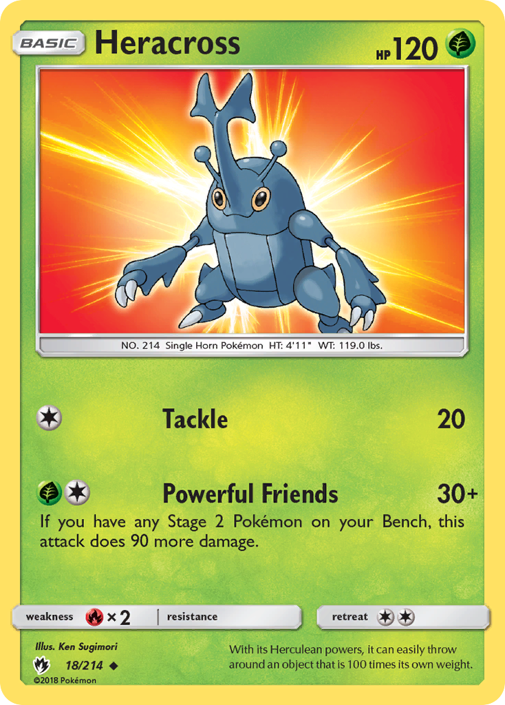 Heracross (18/214) [Sun & Moon: Lost Thunder] | Odin's Place