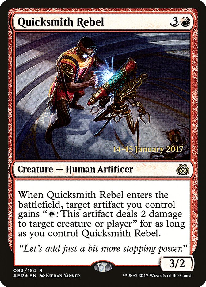 Quicksmith Rebel (93) [Aether Revolt Prerelease Promos] | Odin's Place