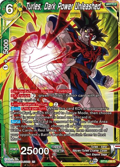 Turles, Dark Power Unleashed (BT15-150) [Saiyan Showdown] | Odin's Place