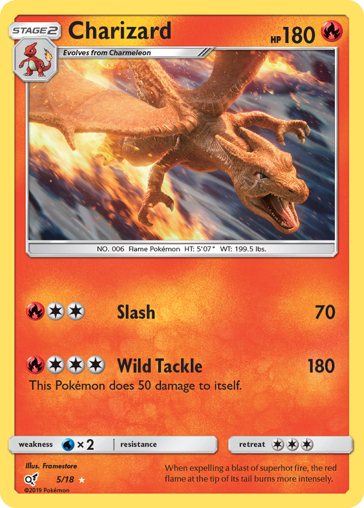 Charizard (5/18) [Sun & Moon: Detective Pikachu] | Odin's Place