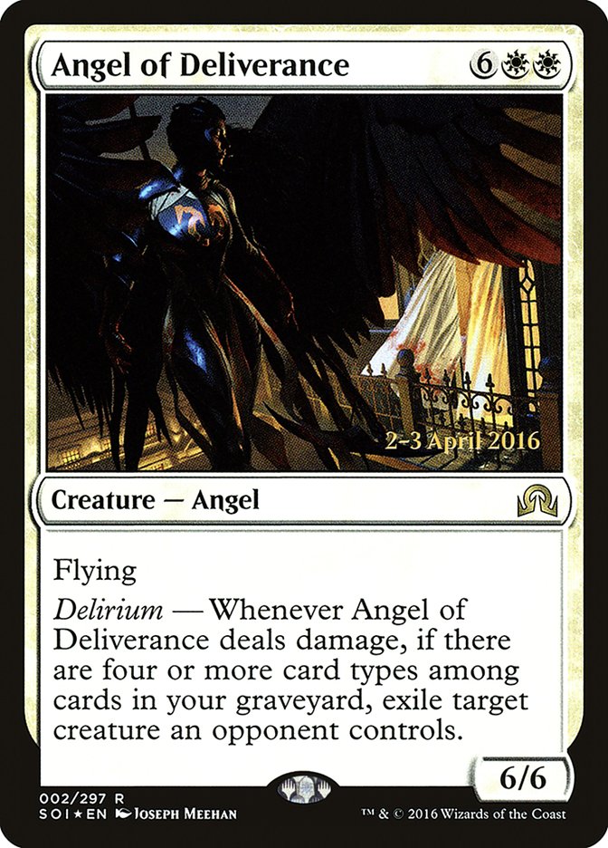 Angel of Deliverance (2) [Shadows over Innistrad Prerelease Promos] | Odin's Place
