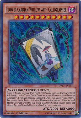 Flower Cardian Willow with Calligrapher [DRL3-EN037] Ultra Rare | Odin's Place