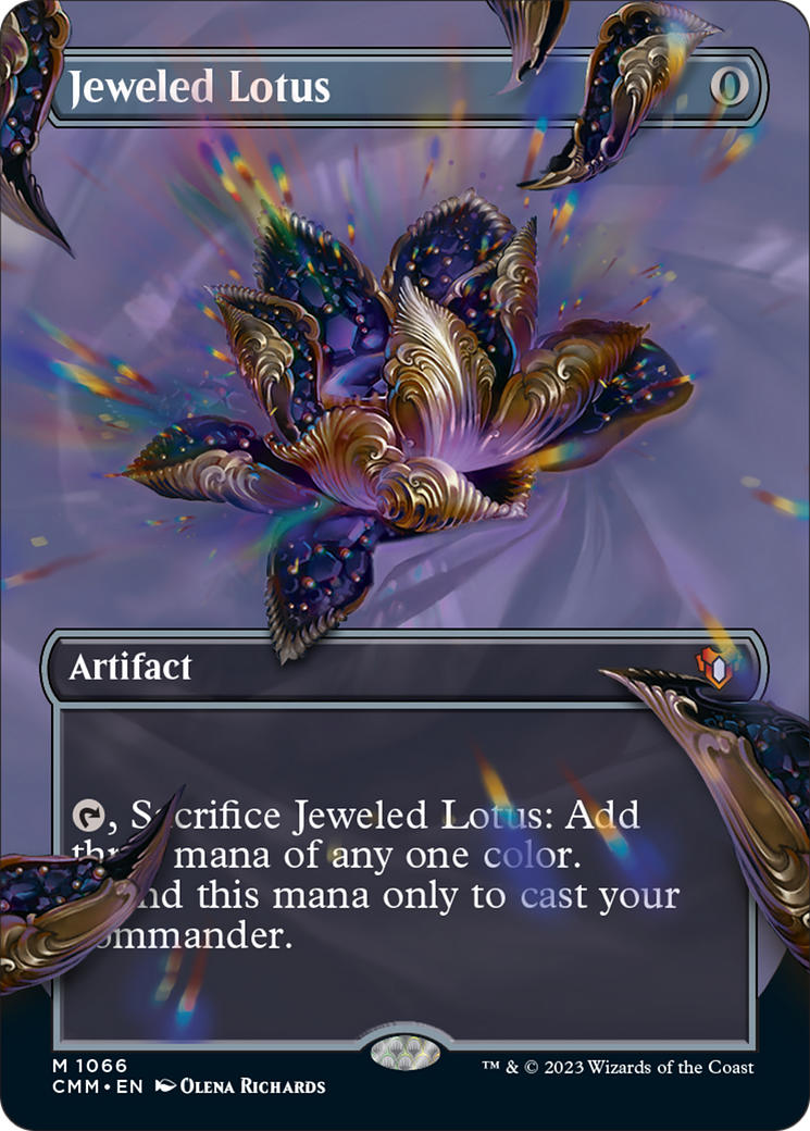 Jeweled Lotus (Borderless Textured Foil Frame Break) [Commander Masters] | Odin's Place