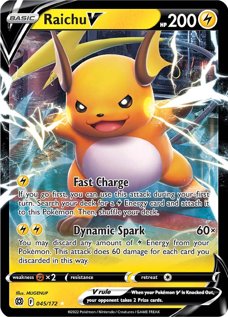 Raichu V (045/172) [Sword & Shield: Brilliant Stars] | Odin's Place