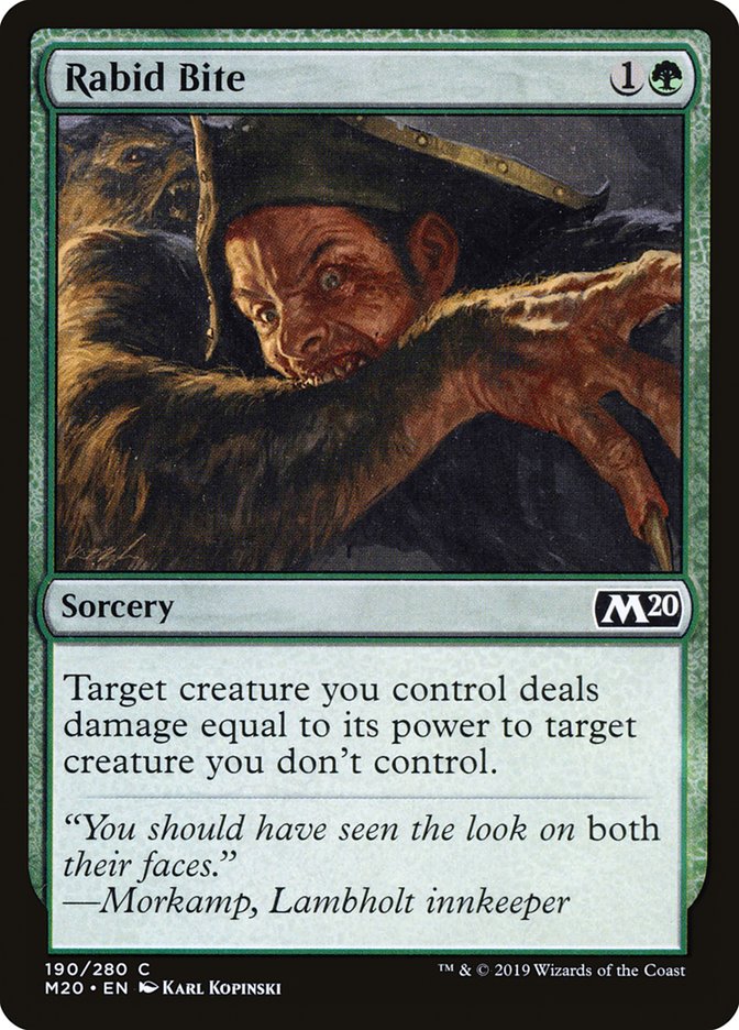 Rabid Bite [Core Set 2020] | Odin's Place