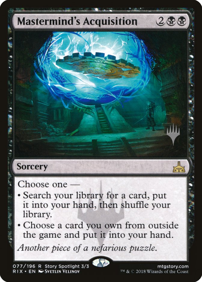 Mastermind's Acquisition (Promo Pack) [Rivals of Ixalan Promos] | Odin's Place