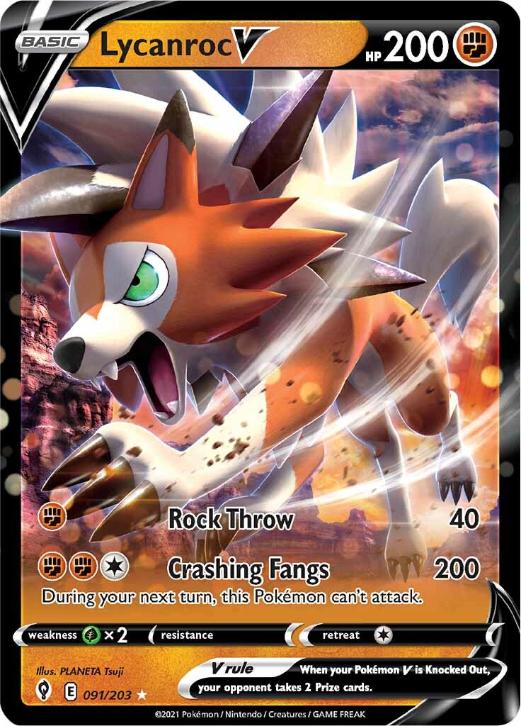 Lycanroc V (091/203) [Sword & Shield: Evolving Skies] | Odin's Place