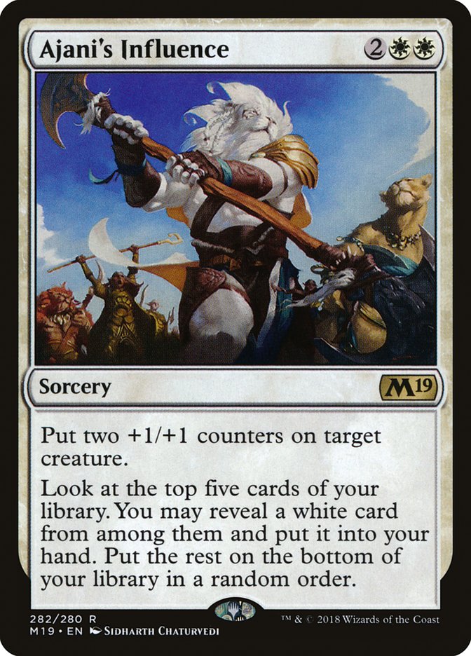 Ajani's Influence (282) [Core Set 2019] | Odin's Place