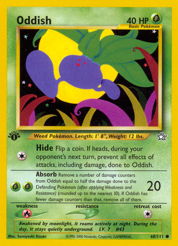 Oddish (68/111) [Neo Genesis 1st Edition] | Odin's Place