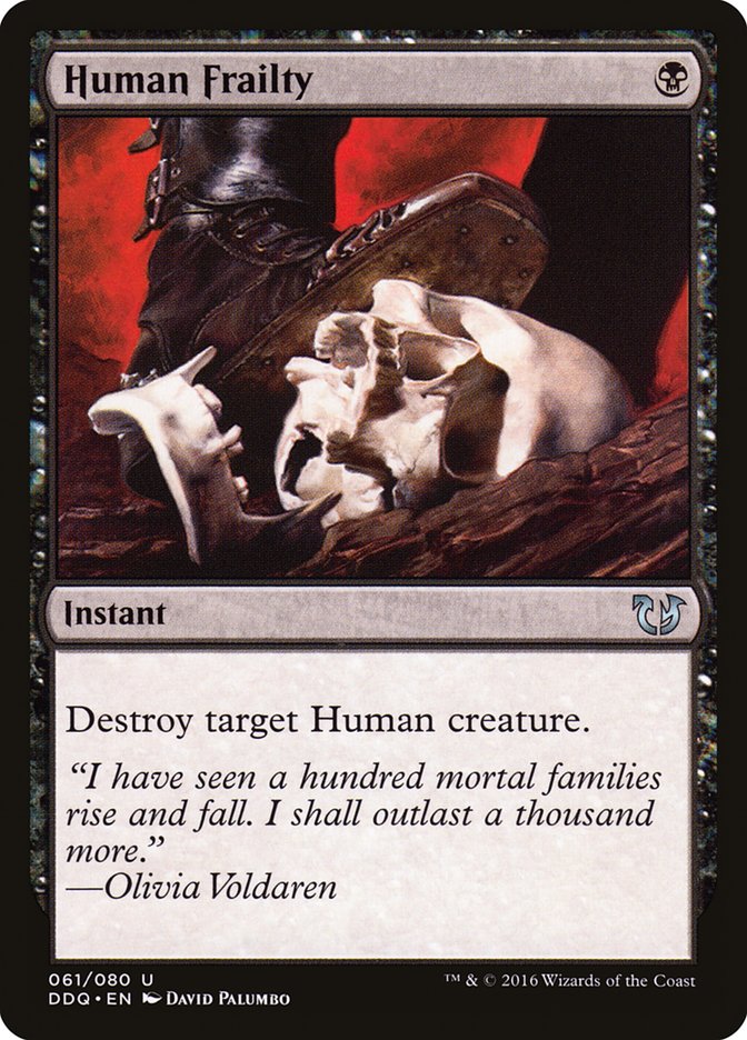 Human Frailty (61) [Duel Decks: Blessed vs. Cursed] | Odin's Place