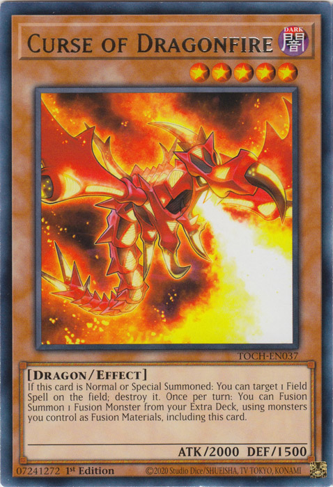 Curse of Dragonfire [TOCH-EN037] Rare | Odin's Place