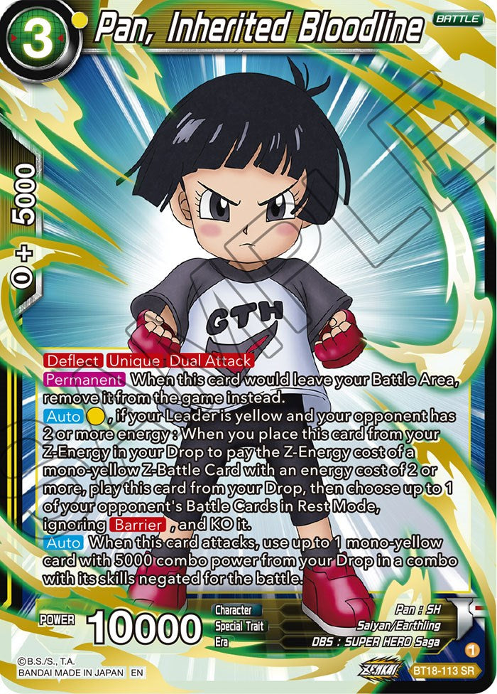 Pan, Inherited Bloodline (BT18-113) [Dawn of the Z-Legends] | Odin's Place