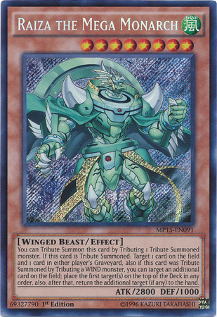 Raiza the Mega Monarch [MP15-EN091] Secret Rare | Odin's Place